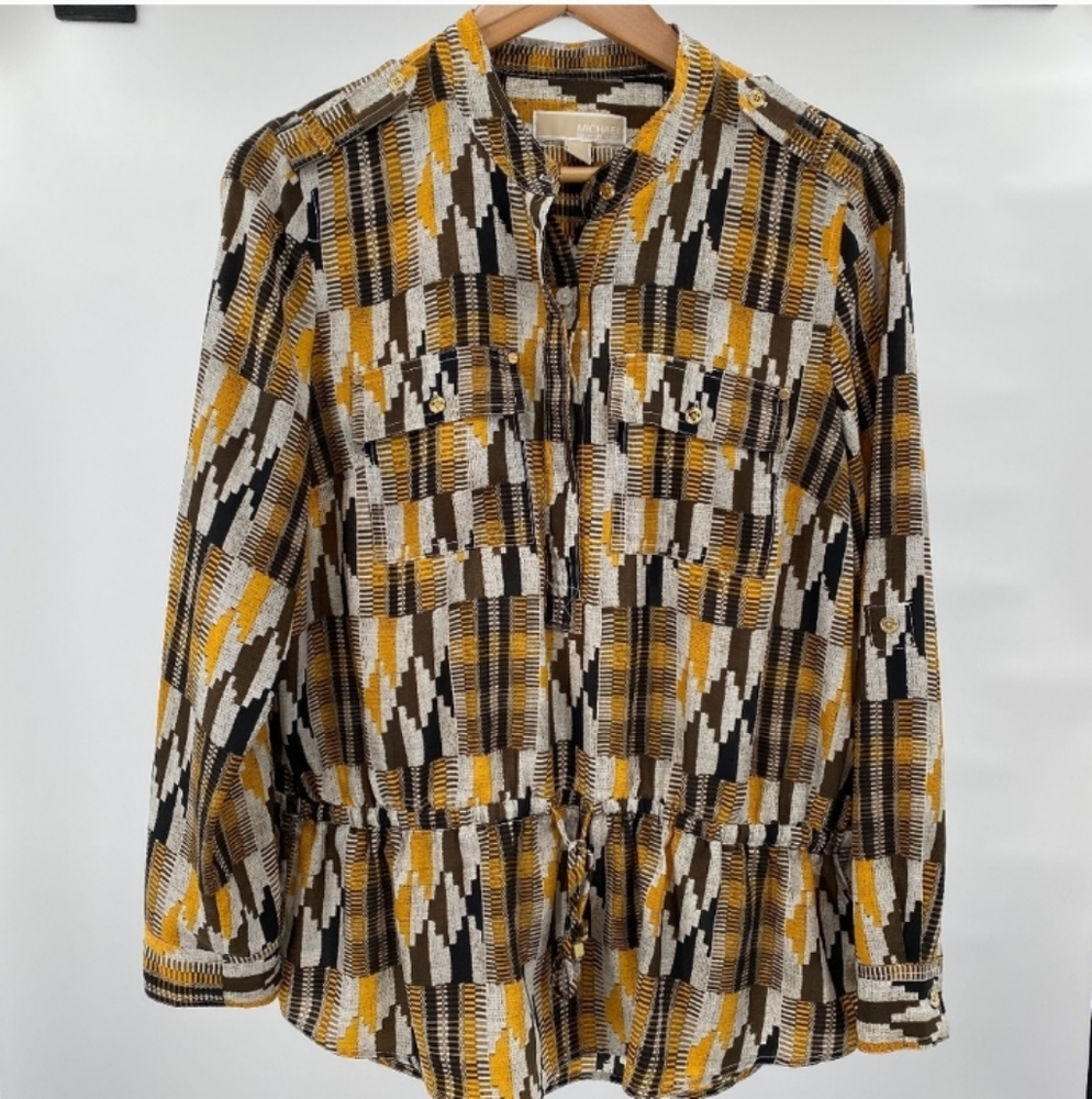 Michael Kors Drawstring Waist Top